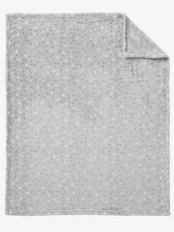 Couverture En Microfibre Imprimée étoiles Gris Clair - Vertbaudet -Magasin De Produits Tendance Pour Bébés couverture en microfibre imprimee etoiles 2