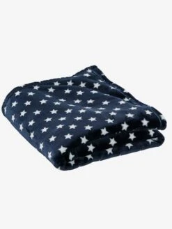 Couverture Enfant Microfibre Imprimée étoiles Marine Grisé Imprimé - Vertbaudet -Magasin De Produits Tendance Pour Bébés couverture enfant microfibre imprimee etoiles 2