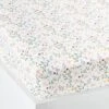 Drap-housse Bébé FLEURETTES Ecru / Multico - Vertbaudet -Magasin De Produits Tendance Pour Bébés drap housse bebe fleurettes
