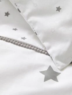 Housse De Couette Bébé PLUIE D'ETOILES Blanc/gris - Vertbaudet -Magasin De Produits Tendance Pour Bébés housse de couette bebe pluie detoiles 1