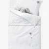 Housse De Couette Bébé PLUIE D'ETOILES Blanc/gris - Vertbaudet -Magasin De Produits Tendance Pour Bébés housse de couette bebe pluie detoiles