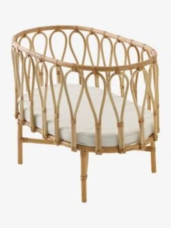 Lit Poupon En Rotin Beige - Vertbaudet -Magasin De Produits Tendance Pour Bébés lit poupon en rotin 3