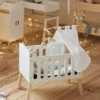 Lit Poupon Sur Pieds En Bois FSC® Blanc - Vertbaudet -Magasin De Produits Tendance Pour Bébés lit poupon sur pieds en bois fsc