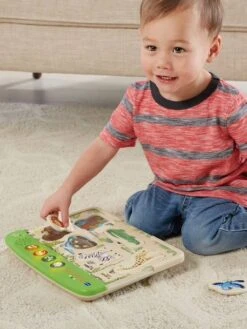 Mon Premier Puzzle Interactif Des Animaux - VTECH Marron - Toutes Les Marques -Magasin De Produits Tendance Pour Bébés mon premier puzzle interactif des animaux vtech 1