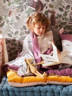 Plaid En Velours VICTORIA Prune - Vertbaudet -Magasin De Produits Tendance Pour Bébés plaid en velours victoria 2