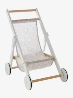 Poussette Poupon En Bois FSC® Blanc - Vertbaudet -Magasin De Produits Tendance Pour Bébés poussette poupon en bois fsc 5