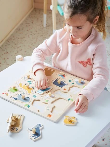 Puzzle Bouton Forêt En Bois FSC® Multicolore - Vertbaudet 7 Puzzle Bouton Forêt En Bois FSC® Multicolore - Vertbaudet – Image 5