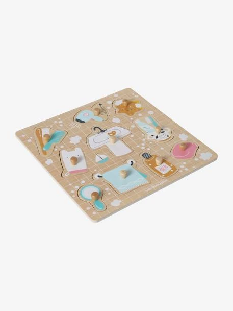 Puzzle Bouton Salle De Bain En Bois FSC® Multicolore - Vertbaudet 4 Puzzle Bouton Salle De Bain En Bois FSC® Multicolore - Vertbaudet – Image 2