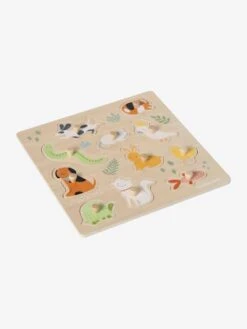 Puzzle Boutons Animaux De Compagnie En Bois FSC® Multicolore - Vertbaudet -Magasin De Produits Tendance Pour Bébés puzzle boutons animaux de compagnie en bois fsc 2
