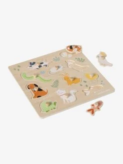 Puzzle Boutons Animaux De Compagnie En Bois FSC® Multicolore - Vertbaudet -Magasin De Produits Tendance Pour Bébés puzzle boutons animaux de compagnie en bois fsc 3