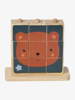 Puzzle De Cubes à Empiler En Bois FSC® Bois - Vertbaudet -Magasin De Produits Tendance Pour Bébés puzzle de cubes a empiler en bois fsc 3