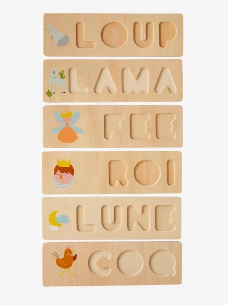 Puzzle Des Mots à Encastrer En Bois FSC® Multicolore - Vertbaudet 5 Puzzle Des Mots à Encastrer En Bois FSC® Multicolore - Vertbaudet – Image 3