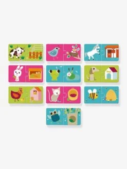 Puzzle Duo Habitat - DJECO Multicolore - Djeco -Magasin De Produits Tendance Pour Bébés puzzle duo habitat djeco 2