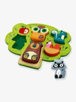 Puzzle Feutrine Oski - DJECO Vert - Djeco -Magasin De Produits Tendance Pour Bébés puzzle feutrine oski djeco 2