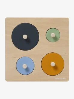 Puzzle Formes Rondes Animaux En Bois FSC® Multicolore - Vertbaudet -Magasin De Produits Tendance Pour Bébés puzzle formes rondes animaux en bois fsc 3