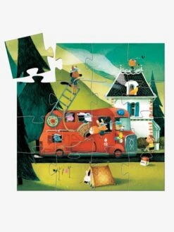Puzzle Le Camion De Pompier 16 Pièces DJECO Multicolore - Djeco -Magasin De Produits Tendance Pour Bébés puzzle le camion de pompier 16 pieces djeco 1
