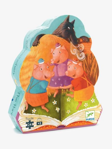 Puzzle Les 3 Petits Cochons 24 Pièces DJECO Multicolore - Djeco 3 Puzzle Les 3 Petits Cochons 24 Pièces DJECO Multicolore - Djeco