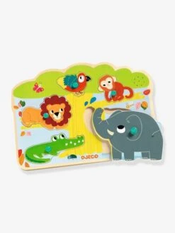 Puzzle Sonore Baobab - DJECO Jaune - Djeco -Magasin De Produits Tendance Pour Bébés puzzle sonore baobab djeco 2