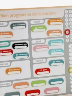 Tableau Organisateur De Semaine Gris - Vertbaudet 8 Tableau Organisateur De Semaine Gris - Vertbaudet -Magasin De Produits Tendance Pour Bébés tableau organisateur de semaine 2