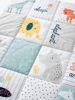 Tapis De Sol Patchwork Jungle Baby Multicolore - Vertbaudet -Magasin De Produits Tendance Pour Bébés tapis de sol patchwork jungle baby 4